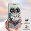 For Samsung Galaxy A26 5G 3D Painting Horizontal Flip Leather Phone Case(Grey Owl)