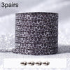 3pairs Elastic No Tie Shoelaces Metal Lock Dazzling Color Laces 100cm(Black Spot)