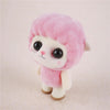 Little Cute PVC Flocking Animal Sheep Dolls Birthday Gift Kids Toy, Size: 5.5*3.5*7cm(Pink)