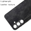 For Samsung Galaxy S25 5G Cow Pattern Sewing Back Cover Phone Case(Black)