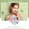 S925 Sterling Silver Pendant Miss Snowman Beads DIY Bracelet Necklace Accessories