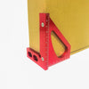 Woodworking Tools Aluminum Alloy 90 Degree Square Multi-Function Scribing Ruler Triangle Ruler(Red)