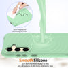 For Samsung Galaxy S25 5G Wave Texture MagSafe Magnetic Liquid Silicone Phone Case(Green)