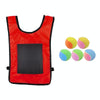 Children Dodgeball Vest For Parent-child Outdoor Games With 5 Balls, Specification: Small (Red)