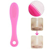 Blackhead Brush Face Cleansing Extractor Remover Tool Silicone Finger Massage Brush Face Exfoliating Cleansing Tool(Light  Magenta)