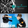 SKMEI 9128 Fashion Multifunctional 3D Large Dial Sports Wristwatch 30m Waterproof Quartz Watch(Red)