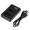 GP158-B LCD Screen Dual Batteries Charger for GoPro HERO3+ /3 (AHDBT-301, AHDBT-302), Displays Charging Capacity