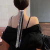Fringe Flash Diamond Chain Hair Accessories Female Braided Hair Band(Silver)