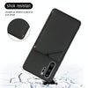 For Huawei P30 Pro Skin Feel PU + TPU + PC Back Cover Shockproof Case with Card Slots & Holder & Photo Frame(Black)