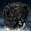 SANDA 2125 Luminous Waterproof Dual Display Electronic Watch(Khaki)