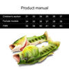 Fish Style EVA Material Summer Beach Sandals Simulation Fish Beach Slippers for Men, Size: 43#