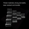 10 PCS Thickened Transparent Wallet Holder Plastic Phone Mask Display Stand Counter Display Stand,Specification: No. 3 2 Layer