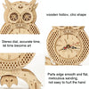 Owl Clock 3D Wooden Puzzle Toys DIY Handmade Ornaments