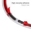 Car Auto Steering Wheel Aluminum Alloy Ring Cover Trim Sticker Decoration for Jaguar(Red)
