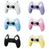 For Sony PS5 Cat Ear Shape Gamepad Silicone Protective Case(White)