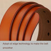 ZK--052 Soft and Wear-resistant Fine Cowhide Belt with Pin Buckle, Length: 100cm(Black)