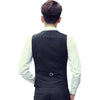 Men Vest Slim Korean Work Clothes Suit Vest Groomsmen Professional Wear Men Vest, Size: XXXXL(Wine red)