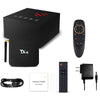 TX6 HD TV Box Media Player, Android 7.1 / 9.0 System, Allwinner H6, up to 1.5GHz, Quad-core ARM Cortex-A53, 2GB + 16GB, Support Bluetooth, WiFi, RJ45, EU Plug