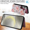 For Samsung Galaxy S25 5G Printed Double Buckle RFID Anti-theft Phone Case(Pastoral Rose)