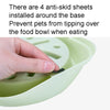 Slow Feed Dog & Cat Bowl, Green, Anti-Choke, Large