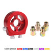 Car Modification Oil Temperature and Oil Pressure Gauge Adapter (Red)