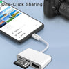 Yesido GS12 8 Pin to TF Card / SD Card / USB / 8 Pin 4 in 1 OTG Converter(White)