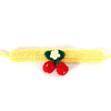 Handmade Knitted Yellow Cherry Pet Collar S (20-25cm) - Cat & Dog