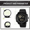 SANDA 762 Watch Men Watch Students Men Watch Fashion Trend Youth Waterproof Night light Sports Men(Gold)