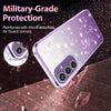 For Samsung Galaxy S24 5G Gradient Glitter Flower All-inclusive Phone Case(Purple)