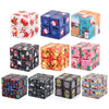 3 PCS Infinite Magic Cube Halloween & Christmas Theme Decompression Pocket Cube Second Order Cube Toy(No.335k-9 Skeleton Yellow)