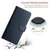 For iPhone 12 Pro Max Genuine Leather Fingerprint-proof Horizontal Flip Phone Case(Blue)