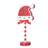 Christmas Street Sign STOP Decorative Lights Wooden Window Atmosphere LED Lights, Style: Christmas Hat