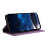 For Samsung Galaxy A34 5G Strong Magnetic Frosted Flip Leather Phone Case(Light Purple)