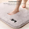 Bathroom Toilet Absorbent Bath Mat Carpet Bedroom Non-slip Foot Pad, Size:60x90cm(Dark Grey)