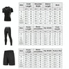 3pcs / Set Men Gym Running Clothes Set Quick Dry Sports T Shirt, Size: XXL(Phantom Black)