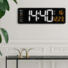 6626 Living Room Wall-Mounted Large Screen Display LED Digital Clock, Color: Green Temperature
