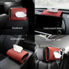 Auto Armrest Tissue Box Car Seat Back Hanging Napkin Pack Cover(Gray)