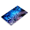 For Samsung Galaxy Tab A8 10.5 Painted TPU Tablet Case(Blue Leopard)