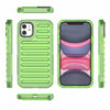 For iPhone 11 High Transparency TPU Hybrid PC Airbag Phone Case(Transparent Green)