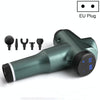 Muscles Relax Massager Portable Fitness Equipment Fascia Gun, Specification: 6232 32 Gears Green(EU Plug)