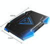 dual USB Ports Five-core Radiator Notebook Computer  Holder (Blue)