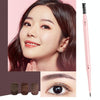 Kemelo Double-Headed Automatic Rotating Eyebrow Pencil Waterproof Sweat-Proof Non-Fading Thin Core Eyebrow Pencil(02Vitality Milk Tea)
