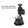 1/4 inch Screw Dual-Leg  Suction Cup Mount and 2 x Single-leg Car Suction Cup Mount Crab Clamps Set (Black)