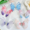 Handmade Butterfly Children Hairpin Spring Butterfly Hair Accessories(Light Pink)