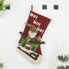 CX20228 Santa Claus Pattern Christmas Sock Gift Bag Christmas Tree Pendant Decoration