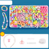 Beaded Educational Toys DIY Jewelry Material Set For Children 15 Grids Makato Pudding+S  Package