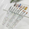 Aurora Ice Transparent Nail Drawing Pen Light Therapy Paint Pen Round Drawing Pen