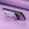 For Samsung Galaxy S24+ 5G Retro Cross Leather Ring Vertical Insert Card Bag MagSafe Phone Case(Purple)