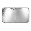 Car Sunshade Summer Front Windshield Sunscreen Heat Insulation Folding Car Sunshade Curtain(145x70cm Titanium Silver)