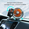 F621 Car Rotatable Turntable Silent Car Double Head Fan, Model: USB